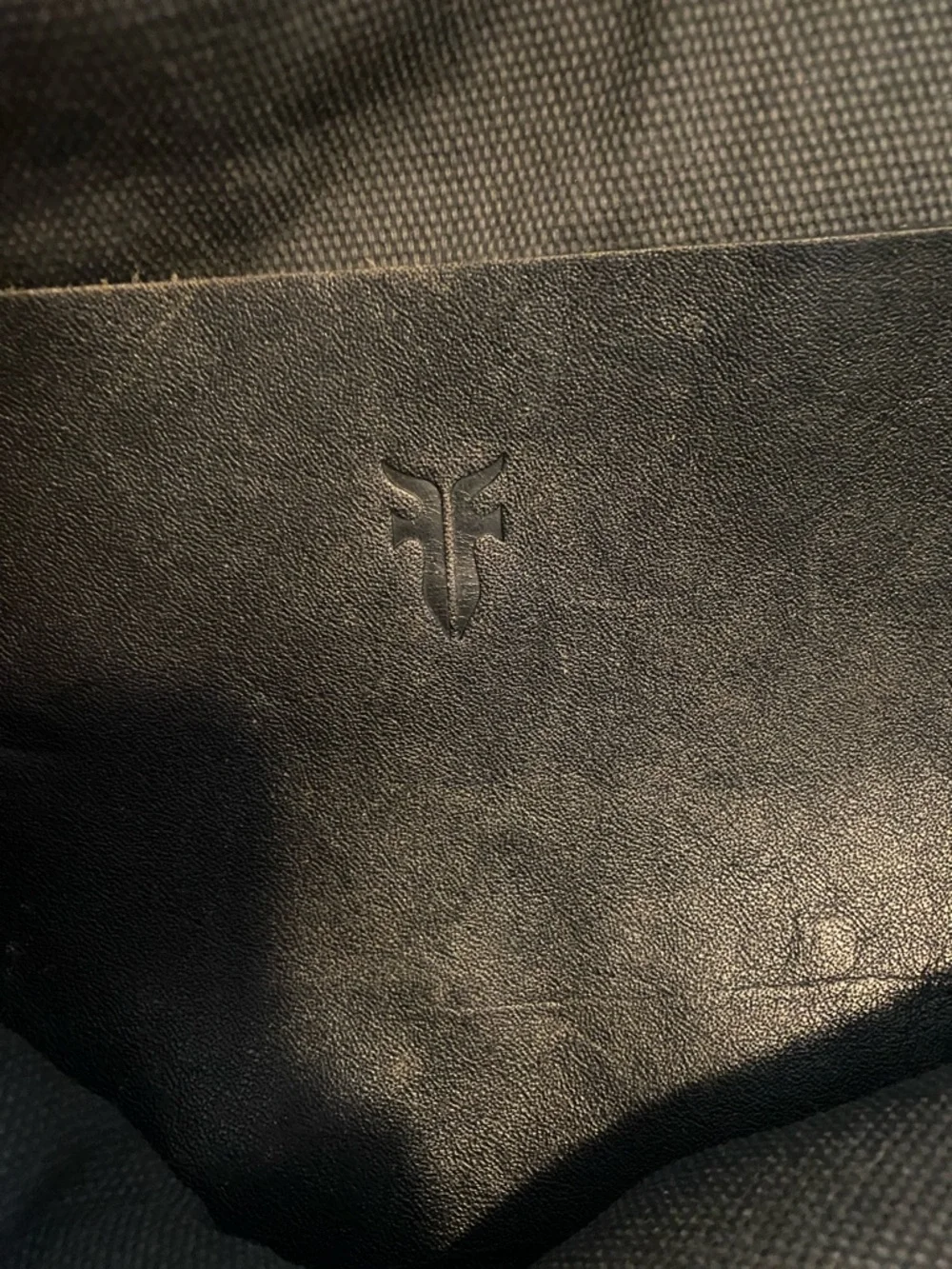 Frye Black Leather Tote with Subtle Starburst Detail - Picture 6 of 8
